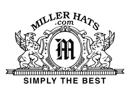 M MILLER HATS.COM SIMPLY THE BEST logo
