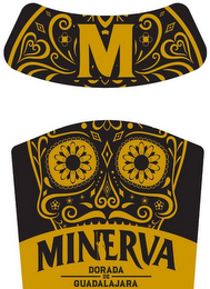 M MINERVA DORADA DE GUADALAJARA logo