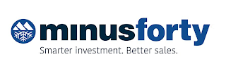 M MINUS FORTY SMARTER INVESTMENT. BETTER SALES. logo