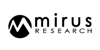 M MIRUS RESEARCH logo