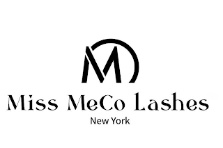 M MISS MECO LASHES NEW YORK logo