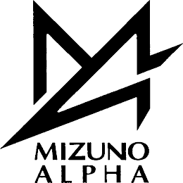 M MIZUNO ALPHA logo