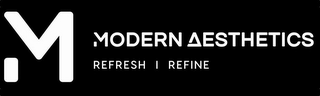 M MODERN AESTHETICS REFRESH REFINE logo