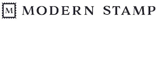 M MODERN STAMP logo