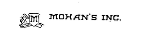 M MOHAN'S INC. SINCE 1959 logo