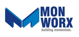 M MON WORX BUILDING MOMENTUM. logo