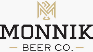 M MONNIK BEER CO. logo