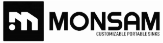 M MONSAM CUSTOMIZABLE PORTABLE SINKS logo