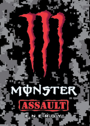 M MONSTER ASSAULT ENERGY logo
