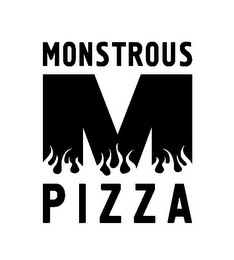 M MONSTROUS PIZZA logo
