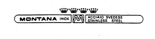M MONTANA INOX ACCIAIO SVEDESE STAINLESS STEEL logo