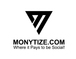 M MONYTIZE.COM WHERE IT PAYS TO BE SOCIAL! logo