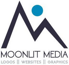 M MOONLIT MEDIA LOGOS WEBSITES GRAPHICS logo