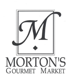 M MORTON'S GOURMET MARKET logo