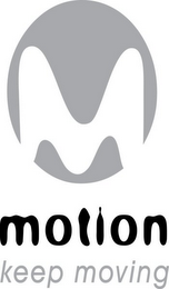 M MOTION KEEP MOVING logo