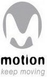 M MOTION KEEP MOVING logo