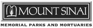 M MOUNT SINAI MEMORIAL PARKS AND MORTUARIES logo