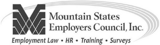 M MOUNTAIN STATES EMPLOYERS COUNCIL, INC. EMPLOYMENT LAW · HR · TRAINING · SURVEYS logo