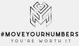M #MOVEYOURNUMBERS YOU'RE WORTH IT logo
