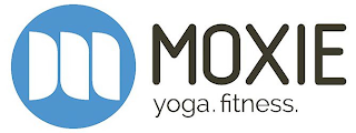 M MOXIE YOGA.FITNESS. logo