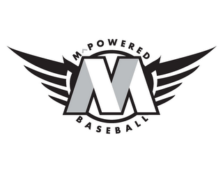 M M^POWERED BASEBALL logo