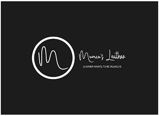 M MUMCU'S LEATHER LEATHER WANTS TO BE MUMCU'S logo