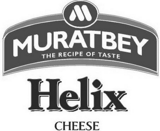 M MURATBEY THE RECIPE OF TASTE HELIX CHEESE logo