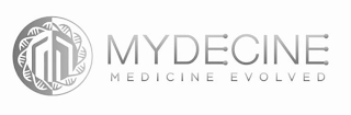 M MYDECINE MEDICINE EVOLVED logo