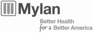 M MYLAN BETTER HEALTH FOR A BETTER AMERICA logo