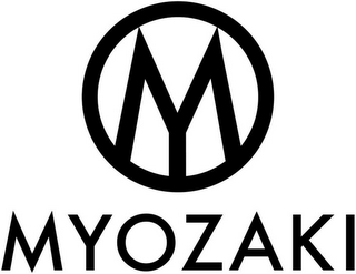 M MYOZAKI logo