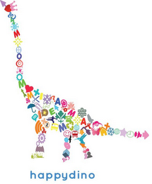 M O M M X E A @ M M A X HAPPYDINO logo