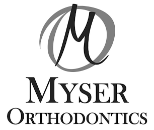 M O MYSER ORTHODONTICS logo