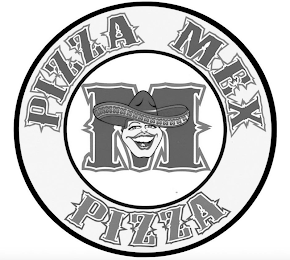 M PIZZA MEX PIZZA logo