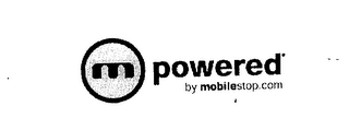 M POWERED BY MOBILESTOP.COM & DESIGN logo