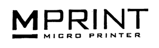 M PRINT MICRO PRINTER logo