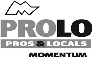 M PROLO PROS & LOCALS MOMENTUM logo
