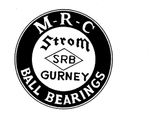 M-R-C STROM GURNEY SRB BALL BEARINGS logo