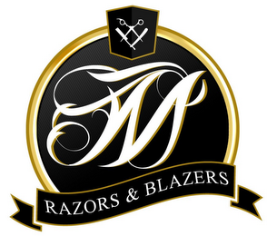 M RAZORS & BLAZERS logo