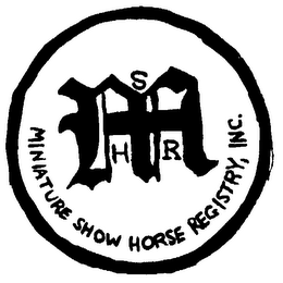 M S H R MINIATURE SHOW HORSE REGISTRY, INC. logo