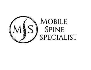 M S MOBILE SPINE SPECIALIST logo