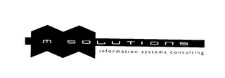 M SOLUTIONS INFORMATION SYSTEMS CONSULTING logo