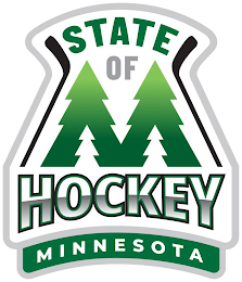 M STATE OF HOCKEY MINNESOTA logo