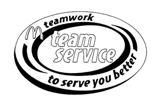 M TEAM SERVICE TEAMWORK TO SERVE YOU BETTER logo