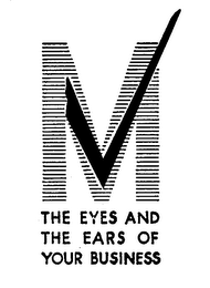 M THE EYES AND THE EARS OF YOUR BUSINESS logo