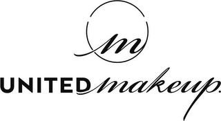 M UNITED MAKE UP. logo