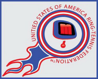 M UNITED STATES OF AMERICA RING TENNIS FEDERATION logo