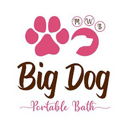 M W B BIG DOG PORTABLE BATH logo