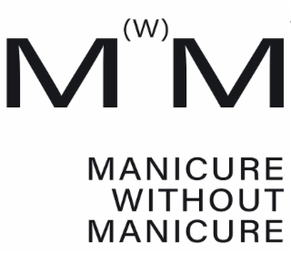 M (W) M MANICURE WITHOUT MANICURE logo