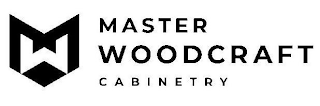 M W MASTER WOODCRAFT CABINETRY logo