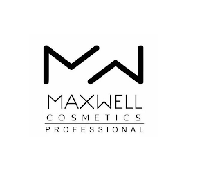 M W MAXWELL COSMETICS PROFESSIONAL logo